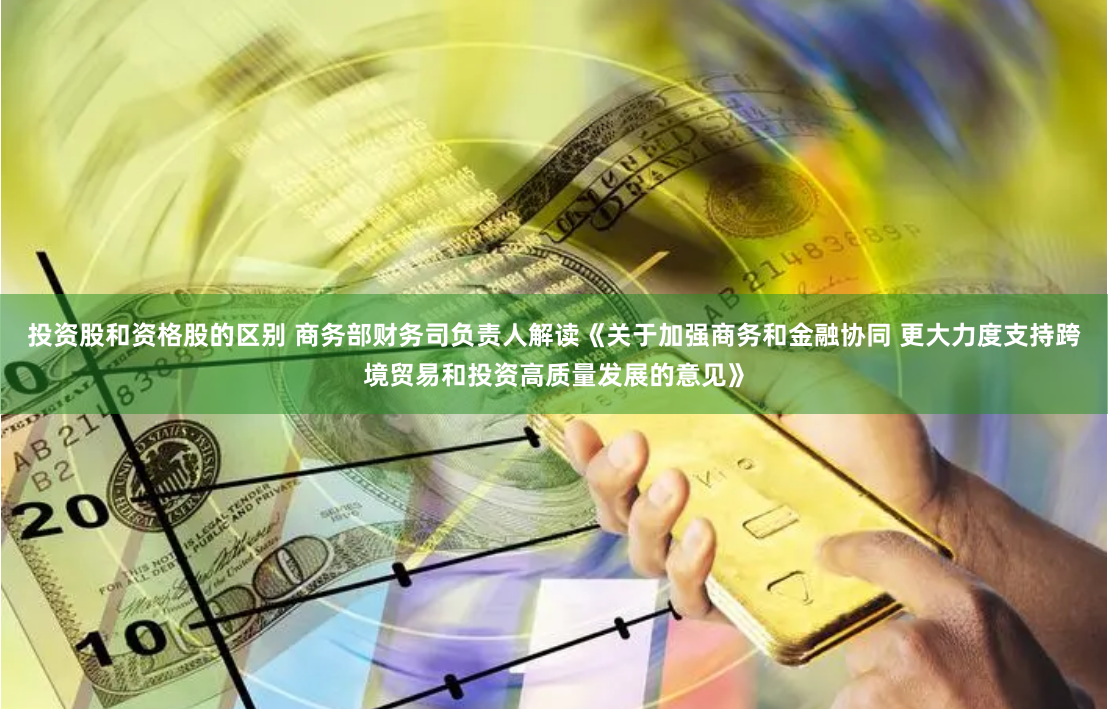投资股和资格股的区别 商务部财务司负责人解读《关于加强商务和金融协同 更大力度支持跨境贸易和投资高质量发展的意见》