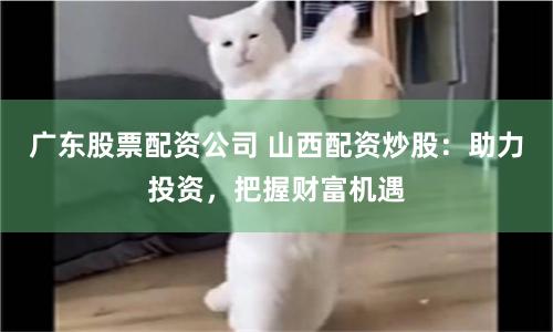 广东股票配资公司 山西配资炒股：助力投资，把握财富机遇
