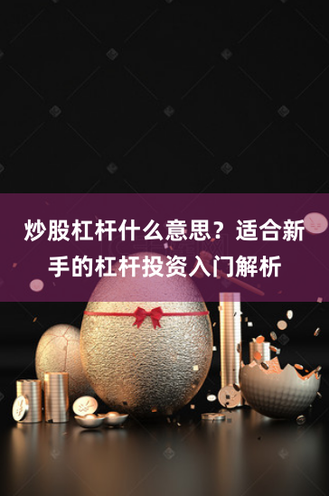 炒股杠杆什么意思？适合新手的杠杆投资入门解析